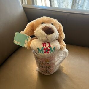 Claire's Tan and White #1 Mom Plush and Cup 🤍